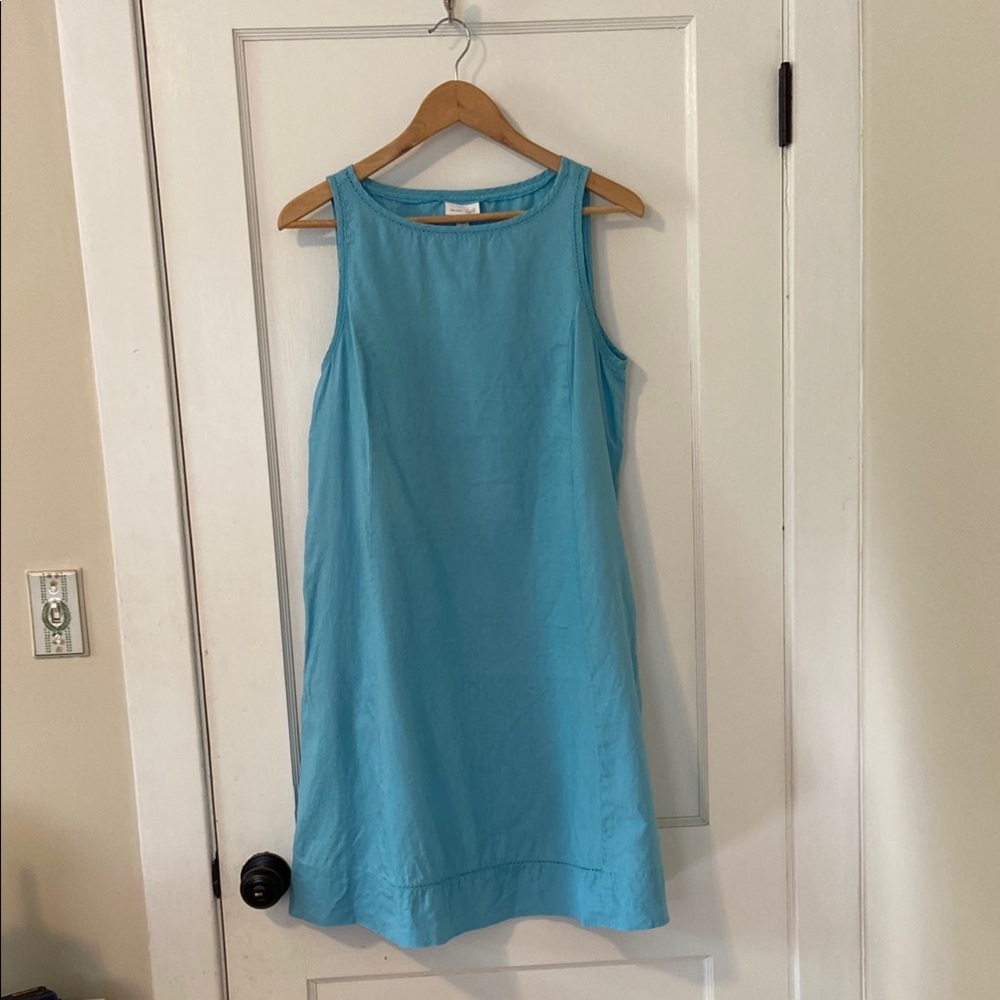 J. Jill Love Linen blue a-line sundress 🩵 Great pre-loved condition